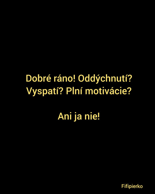 Vyspatí?